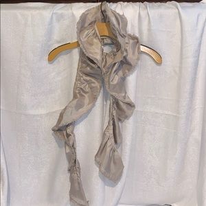 Silver rayon dress scarf